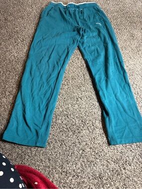 Puma Kids Teal Joggers with Drawstring Waist